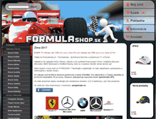 Tablet Screenshot of formulashop.sk